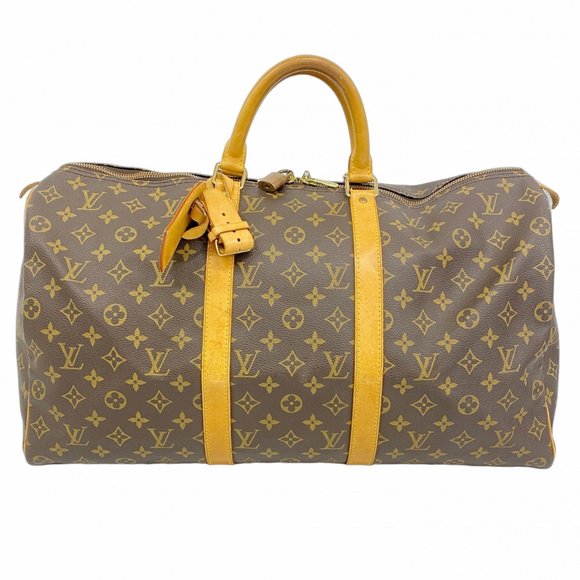 Louis Vuitton Handbags - LOUIS VUITTON Authentic Brown Monogram Keepall 50 Boston Bag